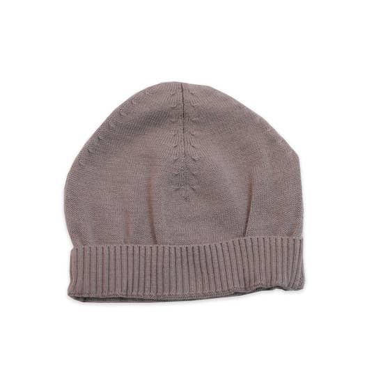 Organic Cotton Knit Hat - Grey