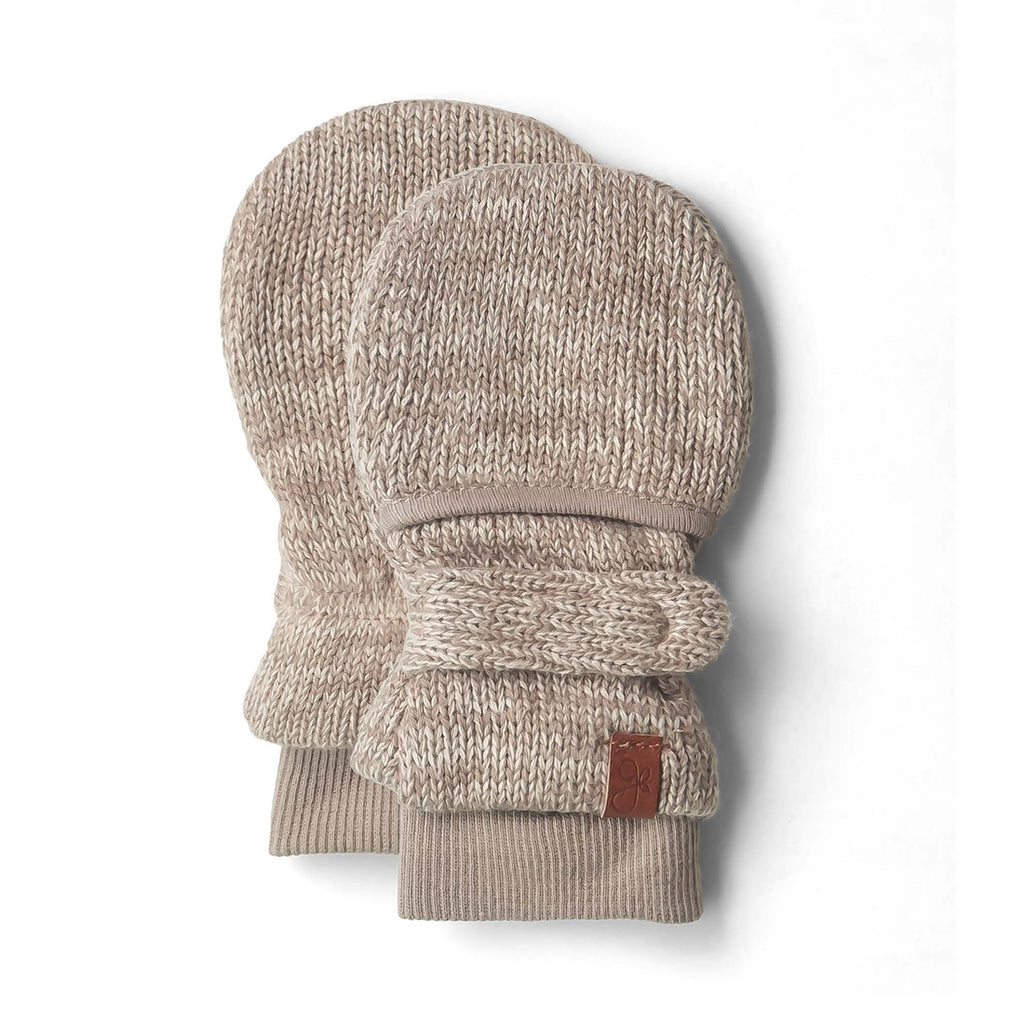 Bamboo Knit Organic Stay-On Mitts - Pecan