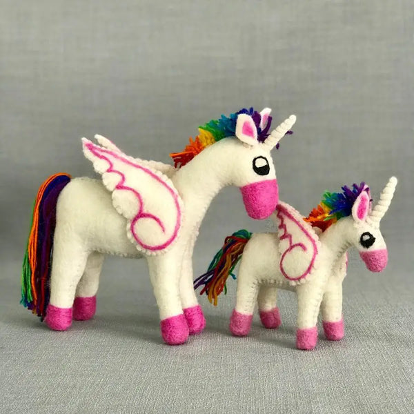 Felt Unicorns - Rainbow