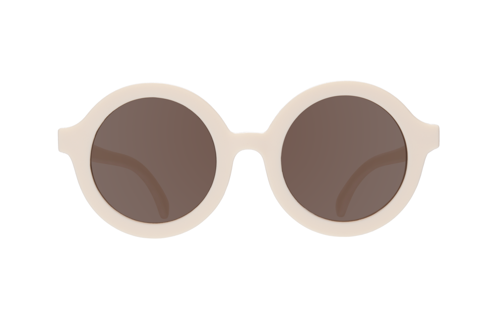 Round "Sweet Cream" Sunglasses with Amber lens