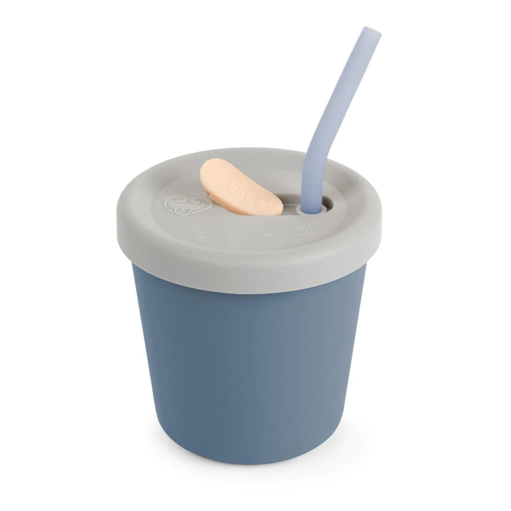Drinking Cup with Straw - Blue