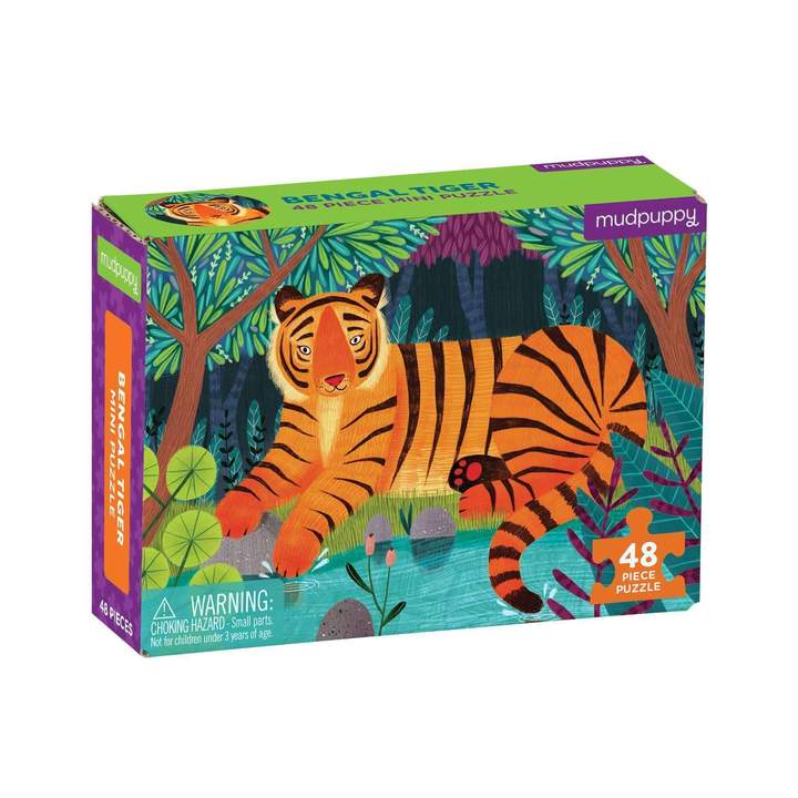 Bengal Tiger Mini Puzzle (48 pc)