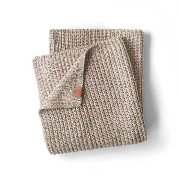 Knit Organic Cotton Blanket - Pecan