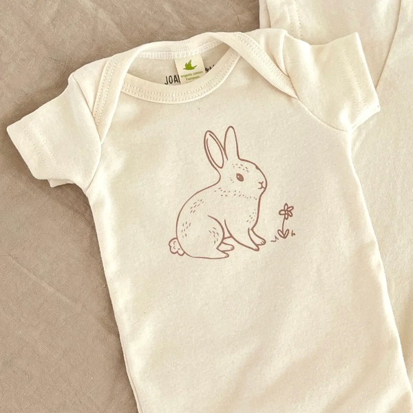 Organic Short Sleeve Onesie - Bunny