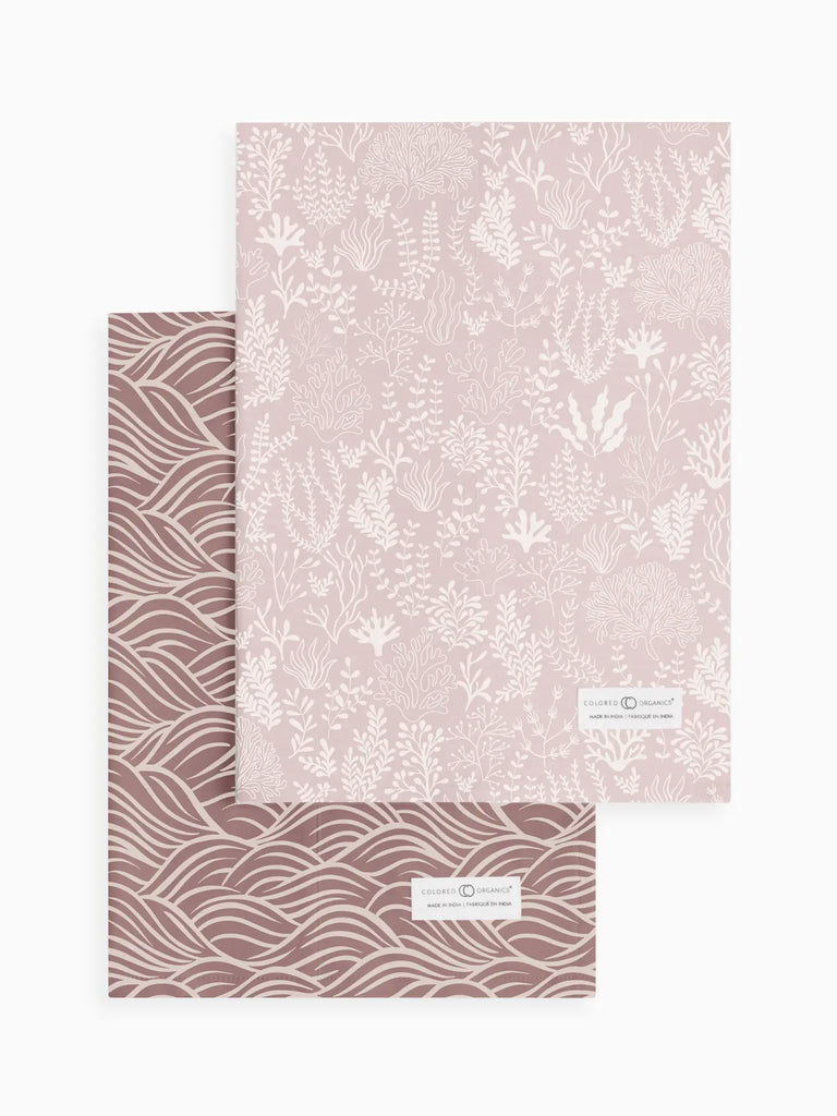 Burp Cloth (2-pack) - Swell + Coral Reef