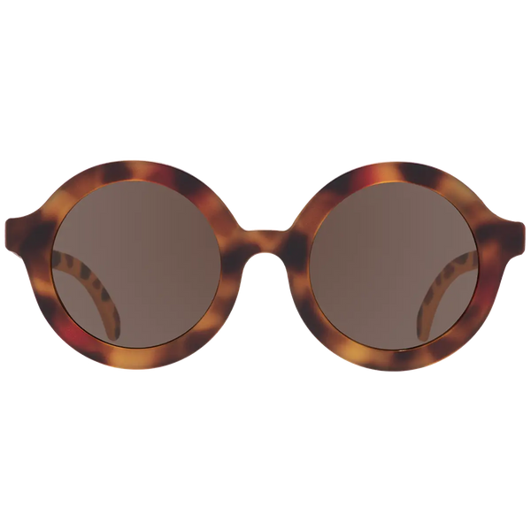 Round "Totally Tortoise" Sunglasses with Amber lens